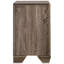 Table de chevet 2 tiroirs en taupe délavé, structure classique, structure double, tiroirs doubles pour l'organisation de la chambre à coucher, largeur rectangulaire de 23,5 pouces et profondeur rectangulaire de 16,5 pouces, structure, décor idéal, hauteur de 27