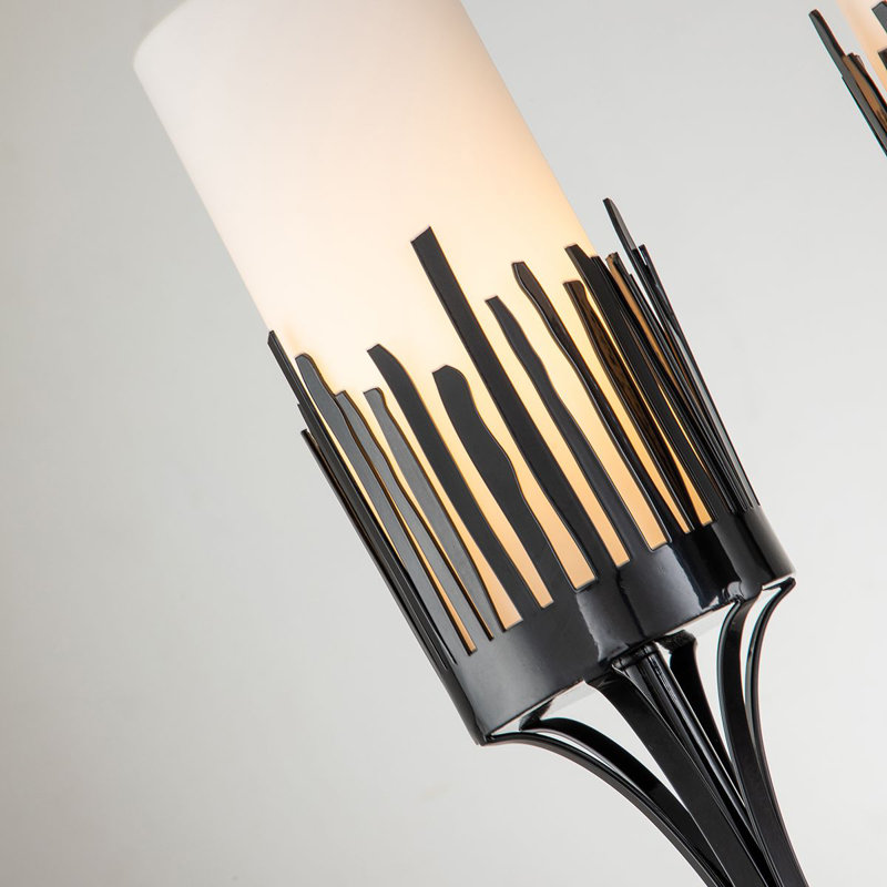 Sawgrass 2 Light Armed Sconce, Matte Black