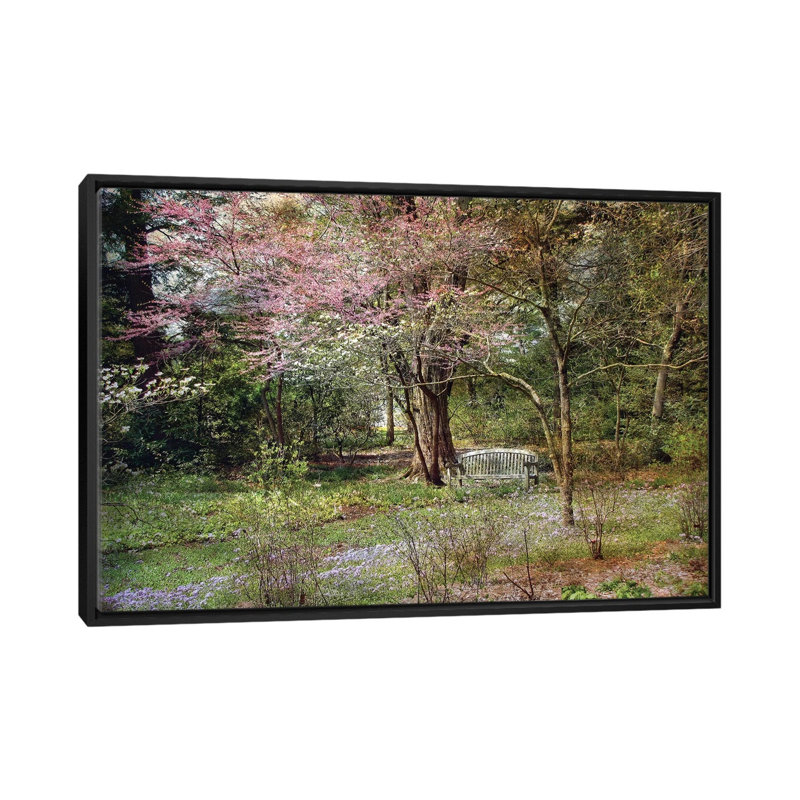 " Spring " by John Rivera, 18" H x 26" W x 1.5" D, Black Framed Canvas, No Mat
