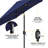 9FT Patio Market Umbrella with Push Button Tilt and Crank,Navy Blue-1063744204