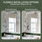 Recessed or Surface Mount Frameless Medicine Cabinet With Mirror and Adjustable Shelves-58846981