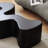 Cream style simple shape coffee table-104507676-104507679