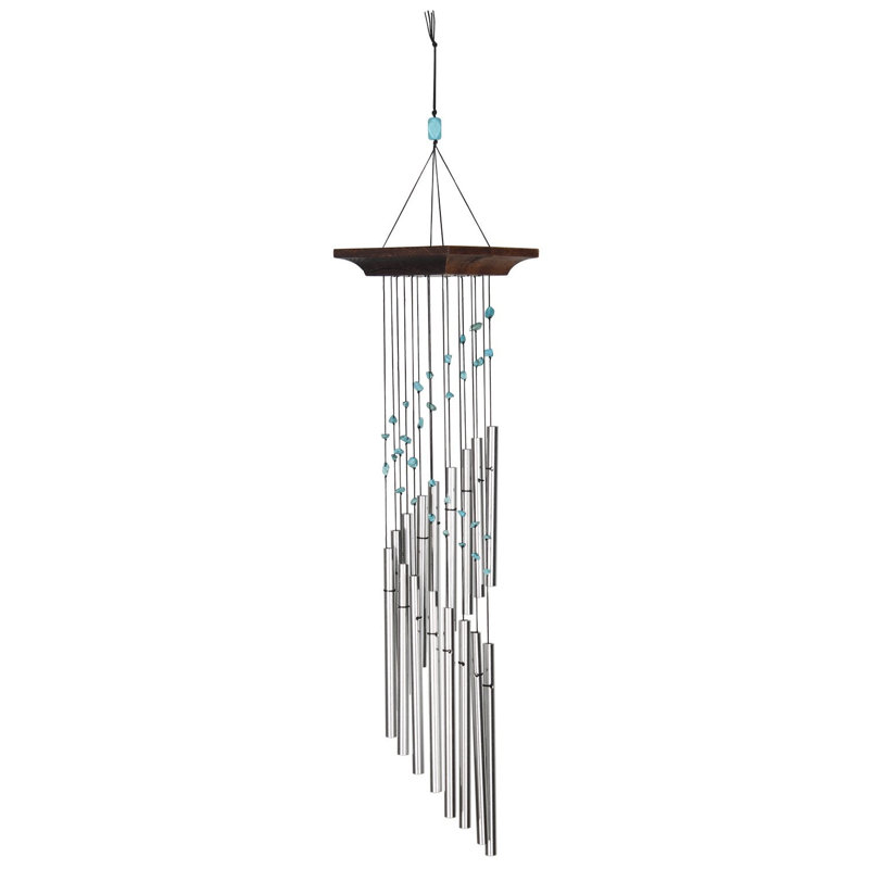 Carillon mystique Spiral ™, Argenté / Brun, H 22 po x l 8 po x P 8 po