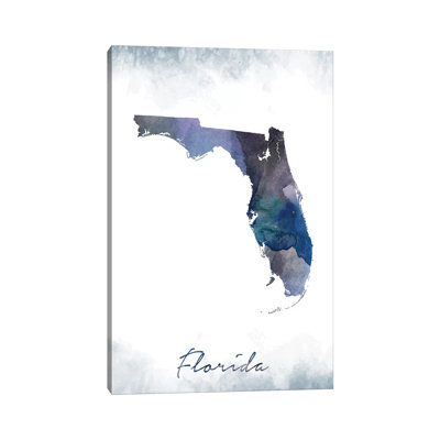 Florida State Bluish - Print on Canvas