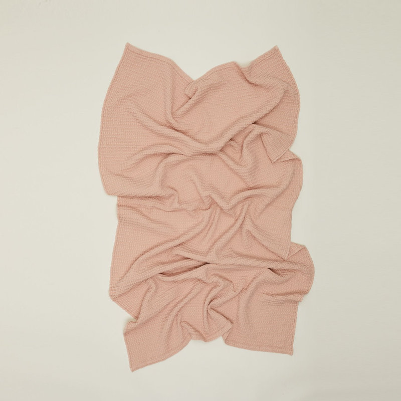 Débarbouillette simple en coton, Rosé, Essuie-mains - paquet de 1