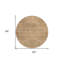 Tapis d'intérieur rond lavable géométrique 8 pi