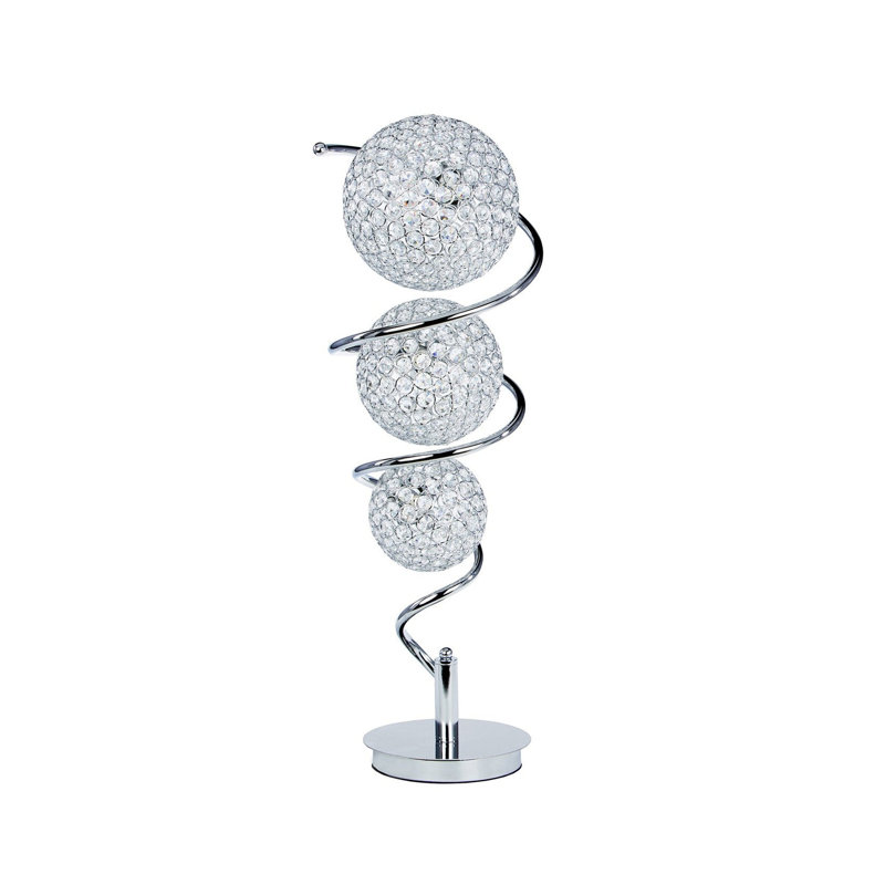 Lampe de table DEL en cristal 30 po Rooker