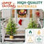 Ensemble de 2 arbres de Noël artificiels vert avec support pour pot