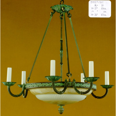 Demaria 10 - Light Candle Style Chandelier