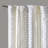 Polyester Curtains,Curtain Panel with Tufted Stripe and Lining