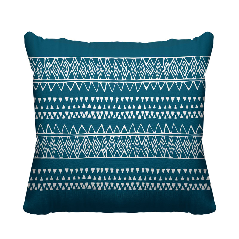 Housse et insert de coussin extérieur carré Ara, L 15 po x H 15 po, Turquoise