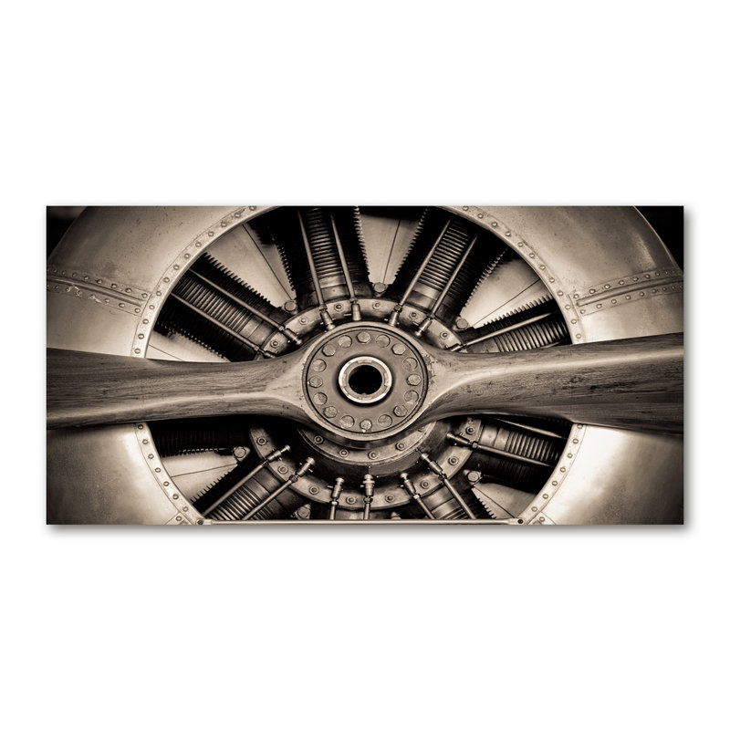 Aircraft Engine - No Frame Print on Canvas