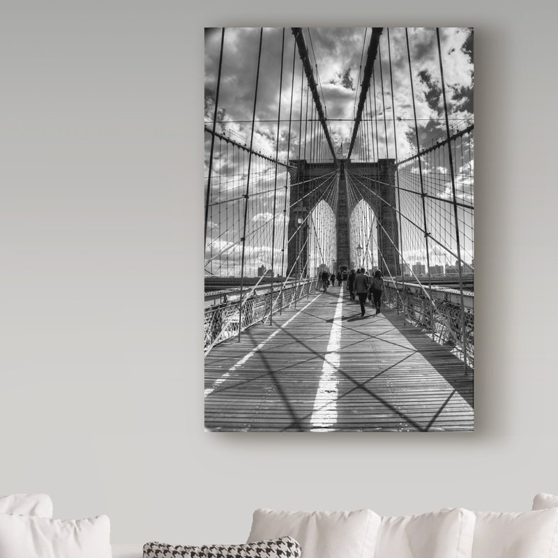 Avisha «Brooklyn Bridge», reproduction de photo sur toile tendue, H 47 po x l 30 po