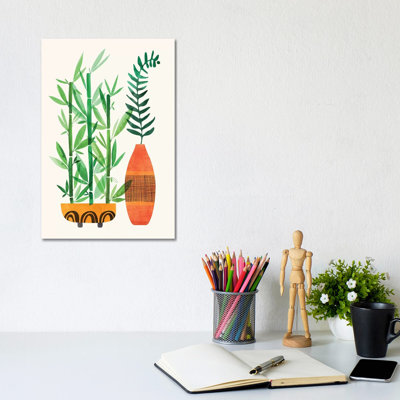 Bamboo and Fern 1 Piece Wrapped Canvas Painting