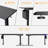 L-shaped Standing Desk – Adjustable Height Electric Desk With Memory Controller-590625819