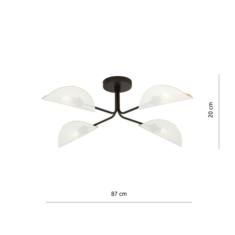 Joliette 4 - Light Sputnik Chandelier, White