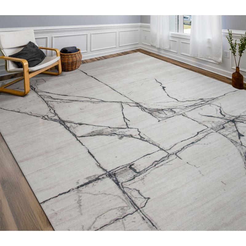Tapis beige et naturel noué à la main de haute qualité, Rectangle 8 pi x 10 pi