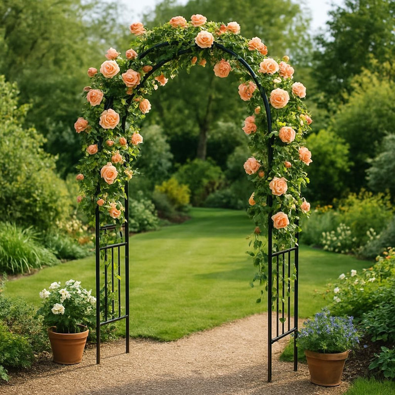 267cm H x 50cm W Metal Arched, 267cm H x 150cm W x 50cm D
