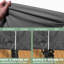 Ensemble de 4 housse pour chaise et causeuse gris 420D
