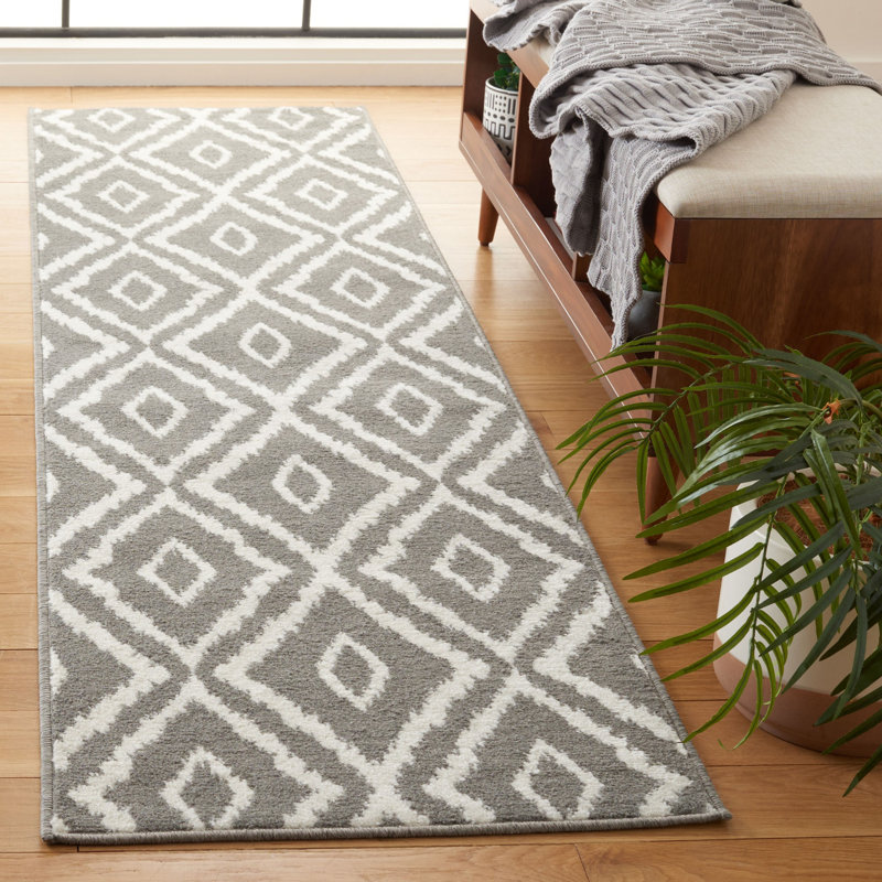 Jamye Performance Geometric Rug, Runner 2'2" x 8'