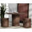 Riva Stool - Marble Look - Mocha