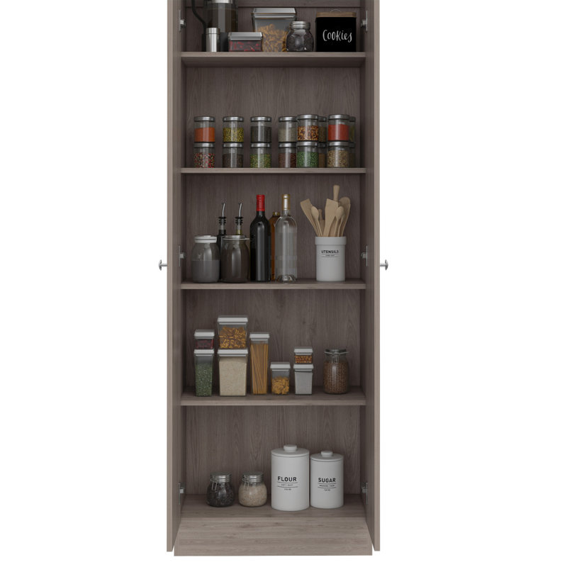 Armoire de rangement, porte double, Gris