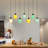 Elegant Metal Chandelier, 3.9 x 37.4 x 47.2 inches | Integrated 7 x 2.8W LED, 3000K Warm Light, 2000 Lumens | Perfect for Dining Room & Living Room, Modern Design with Glass Cap for Stylish Illumination