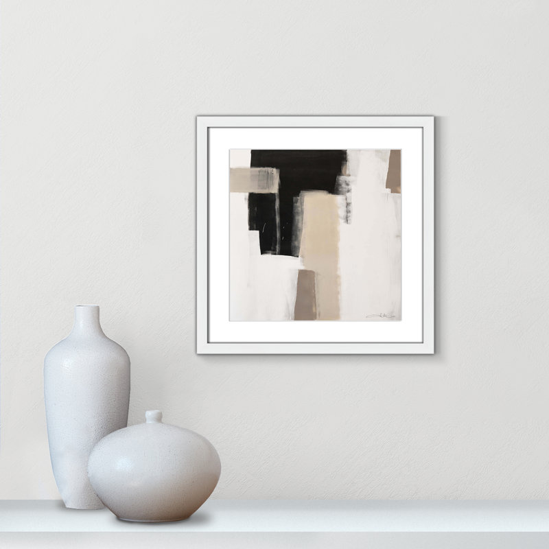 Earth Scapes I-A Print by Casa Fine Arts, White Box Framed, 17" H x 17" W x 1.25" D