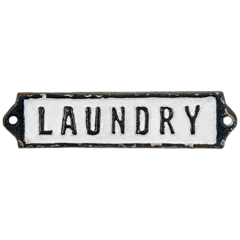 Laundry Door Label
