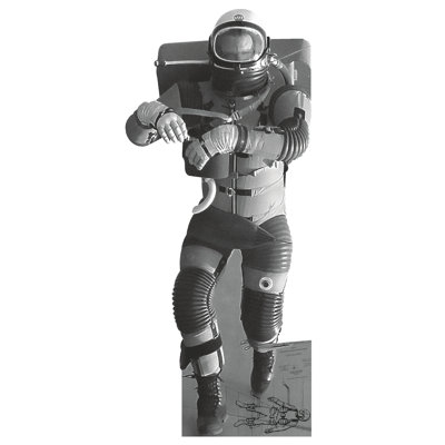 Nasa Astronaut 1966 Lunar Gravity Space Suit Cardboard Standup