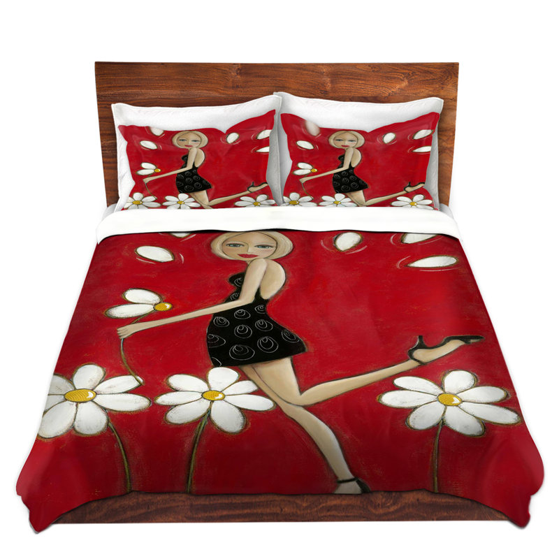  Housses de couette en microfibre Denise Daffara Loves Me Not Loves Me, Simple