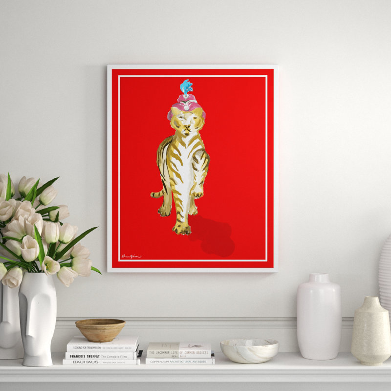 Matilde In Ruby Giclee Print by Dana Gibson