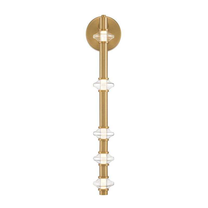Pearl 21.5" High LED Wall Sconce, Brass
