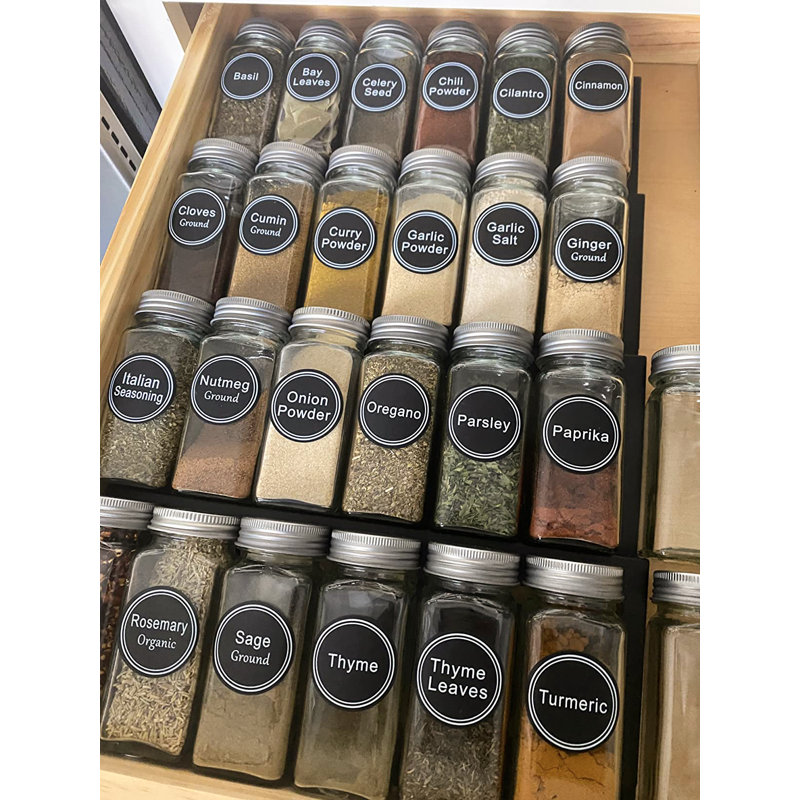 Cabinet System Spice Jar & Rack Set