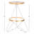 Galaxy Iron Counter Stool with Iron Frame-29428945-49908906