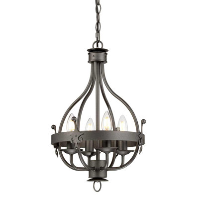 Augill 4 - Light Graphite Unique/Statement Pendant
