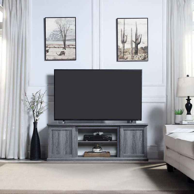 Meuble télé 60 po Franklin, Gris