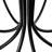8-Light Dimmable 44"W Oversized Chandelier