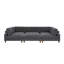 Canapé modulaire à large assise en velours côtelé-130623800