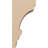 6"W x 6"D x 12"H Diane Rough Cedar Woodgrain TimberThane Corbel, Primed Tan-88289946