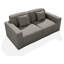 Ensemble de 2 fauteuils de jardin modernes Phu, configuration avec accoudoirs gauche et droit, tissu résistant aux intempéries et aux UV, aucun assemblage requis-726463059
