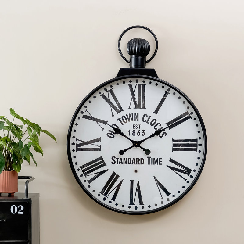 Très grande horloge murale 28,94 po
