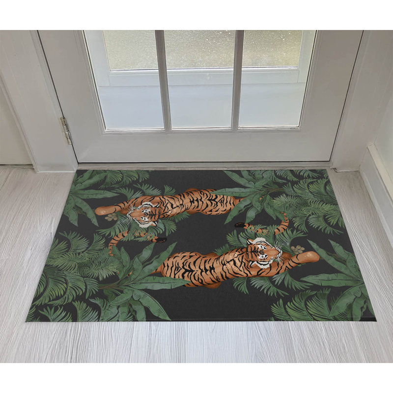 Paillasson Rumble In the Jungle, Gris anthracite, L 48 po x L 72 po