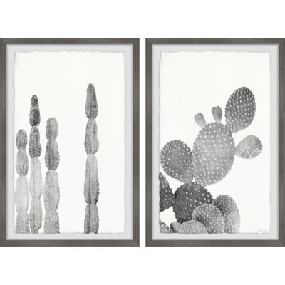 Diptyque texturé cactus