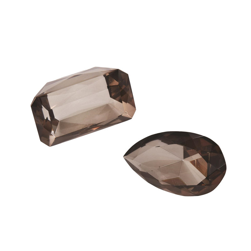 Oxford Jewels-Pear, 1" H x 2.5" W x 1.5" D, Gray