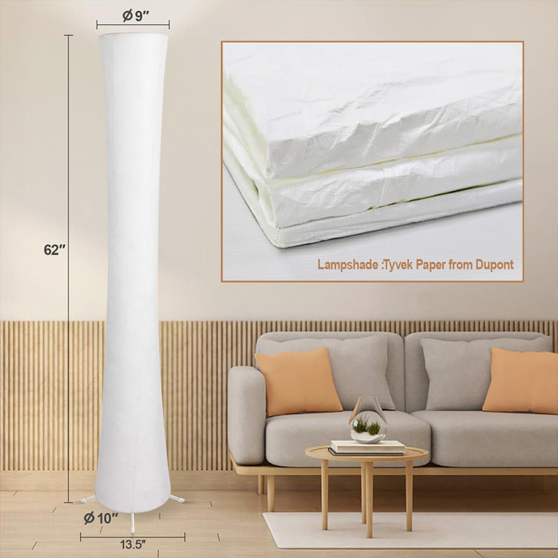 Smart Led Floor Lamps, RGB Color Changing With APP & Remote Control, 62 Inch DIY Mode Music Sync Standing Modern Corner Lamp Decor For Living Room Bedroom Game, 1 Piece