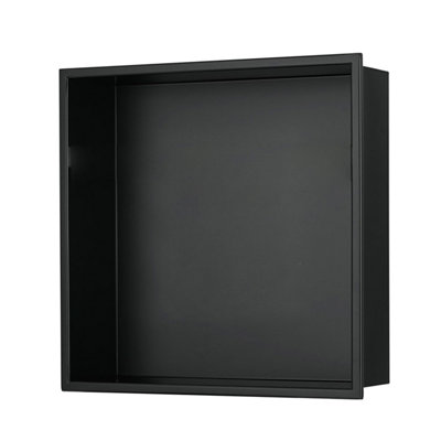 12-in x 12-in Ultra-thin Frame Recessed Stainless Steel Shower Niche