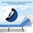 Blue Pool Lounge Chair - 5-Positions Reclining Back, Fabric Seat Folding Poolside Recline,
