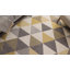 Tapis blanc / jaune à motif géométrique moderne Rubino-1122374376