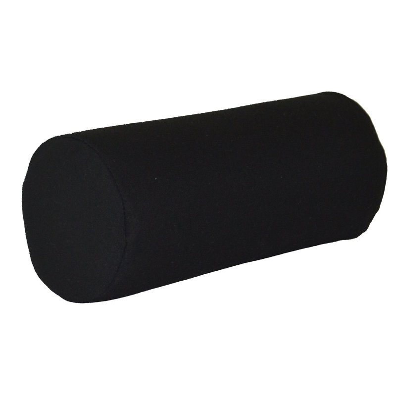 Sundown Acrylic Bolster Pillow, 7" H x 18" W, Black